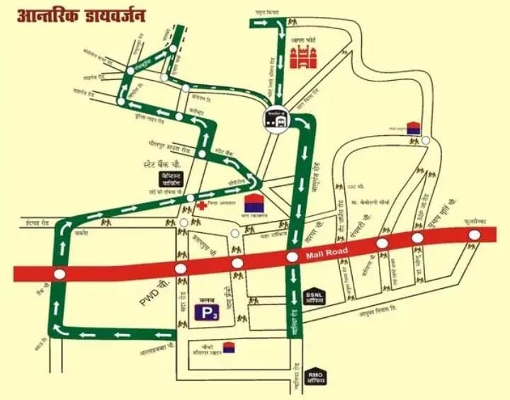 Heavy vehicles not allowed to enter the roads for two days due to congestion.