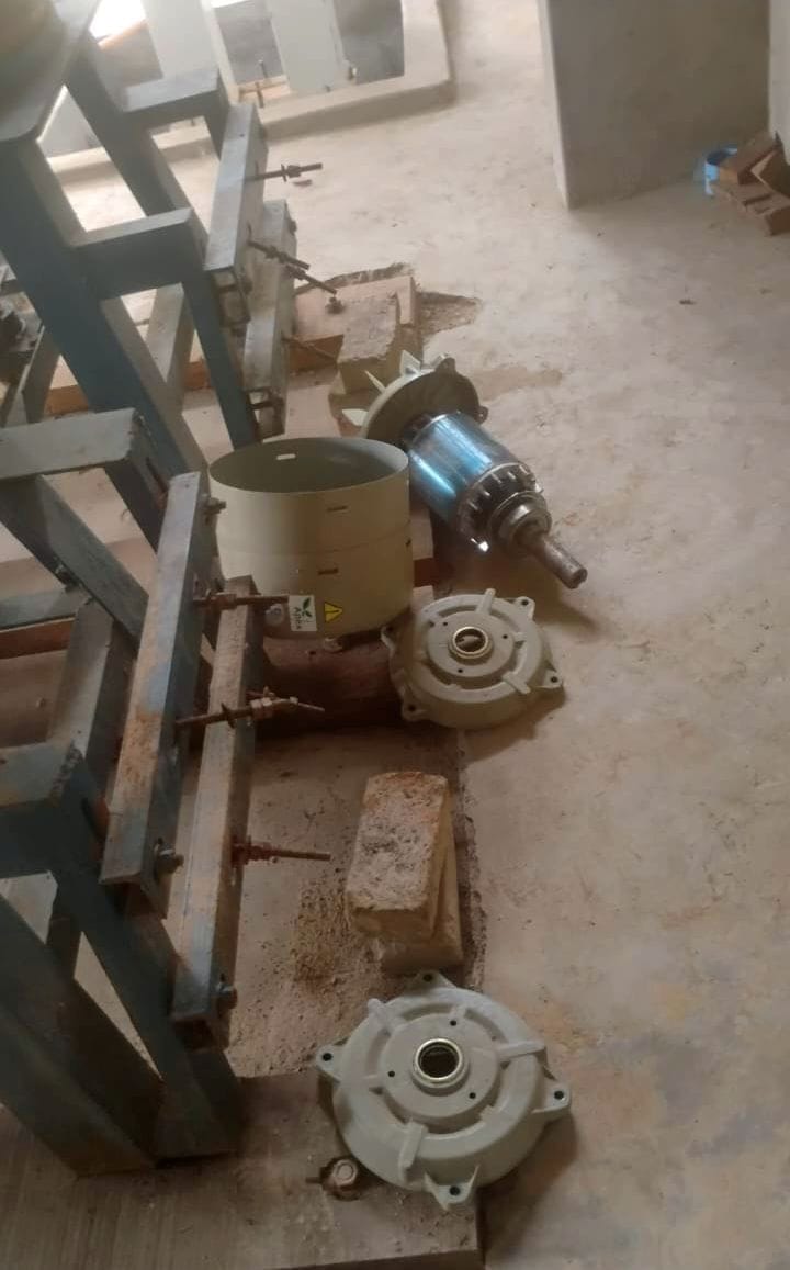 Breaking the lock of a flour mill and stealing lakhs of rupees