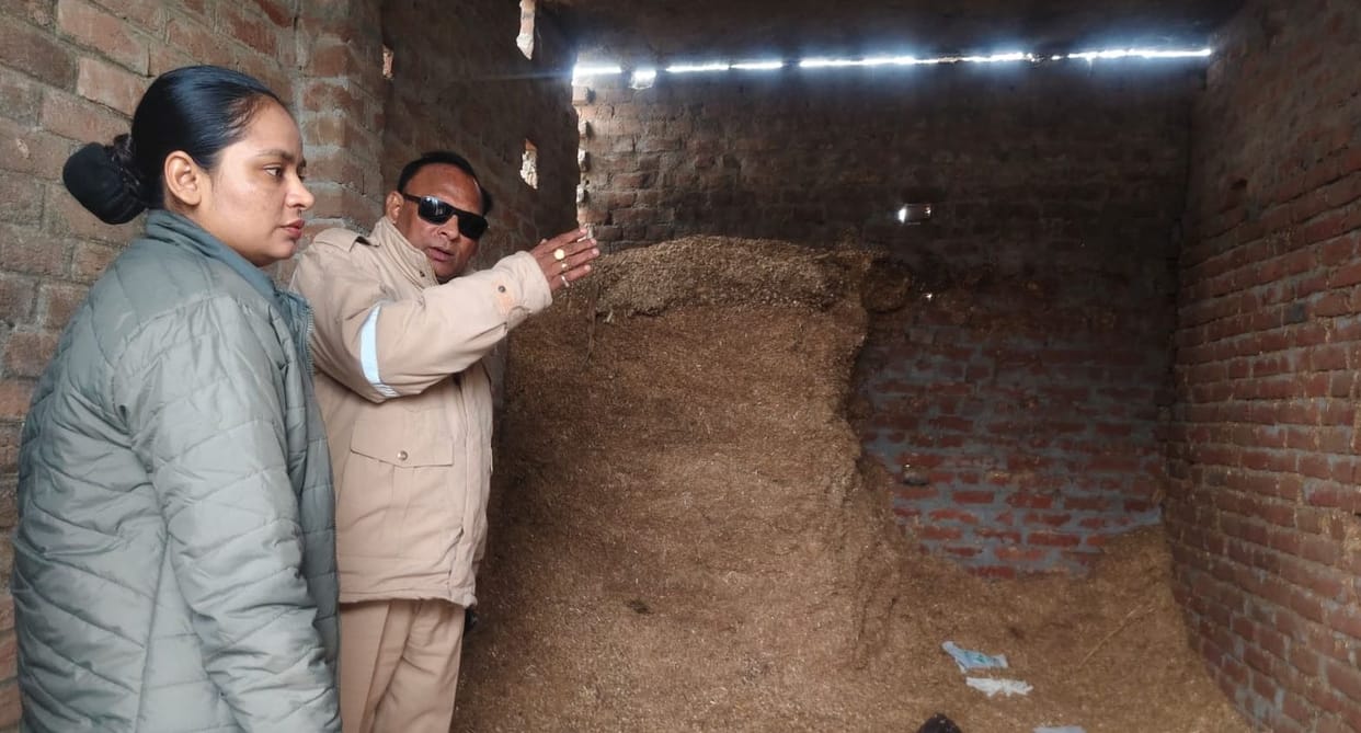 Dead body of a youth found in a straw hut