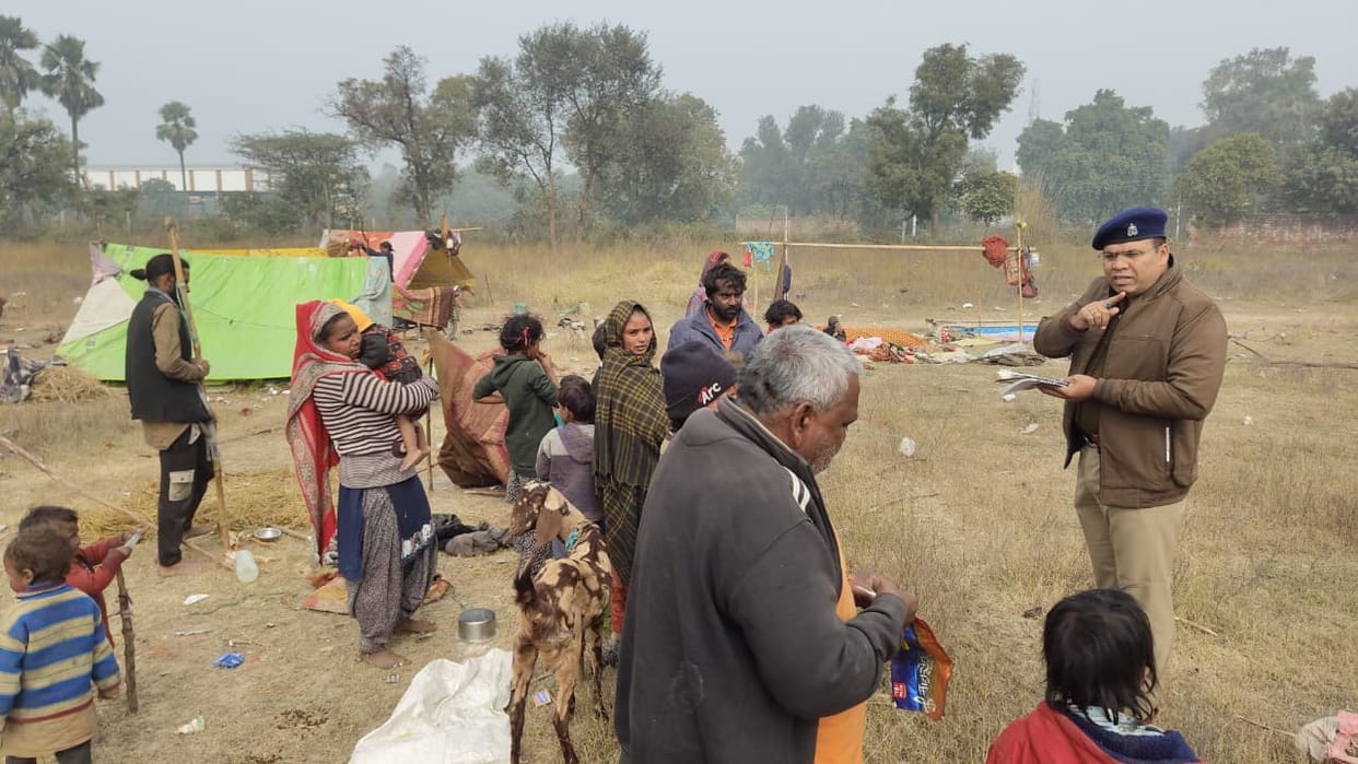 Eight families living temporarily were sent to their home districts.