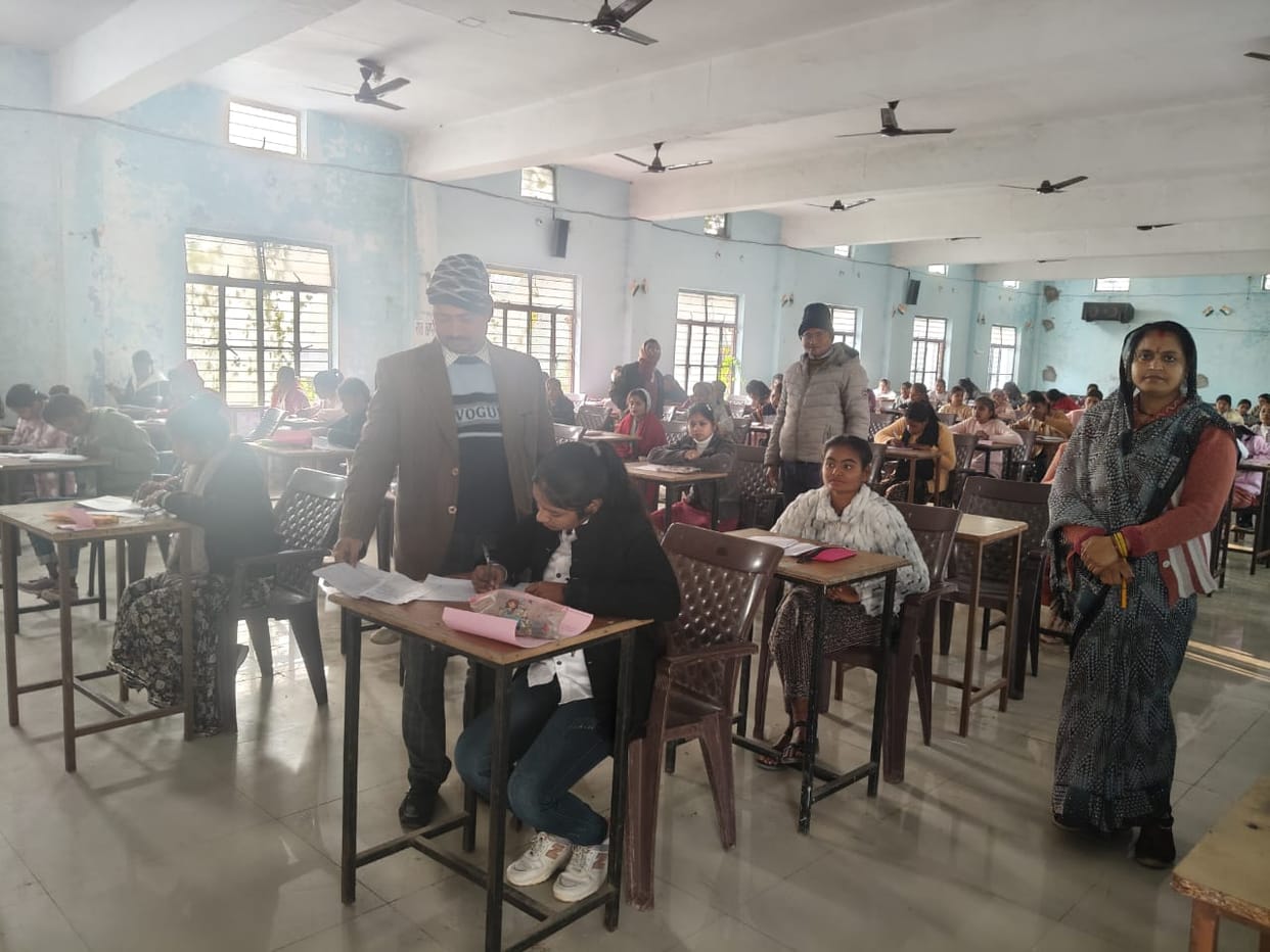 The semester exams were conducted under CCTV camera surveillance.