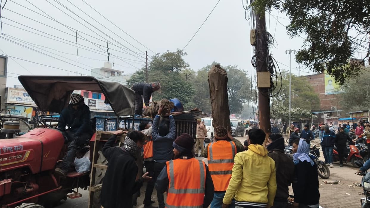 Bulldozers run on encroachments, tracks cleared