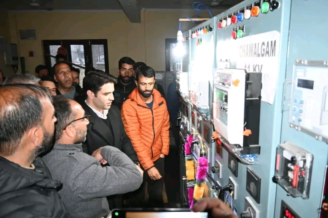 Srinagar, Inaguration of Power Station, Village Chawalgaam