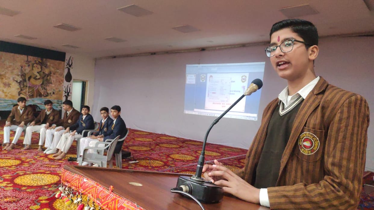 Students shared their views on sports, nation building, technology and environment.