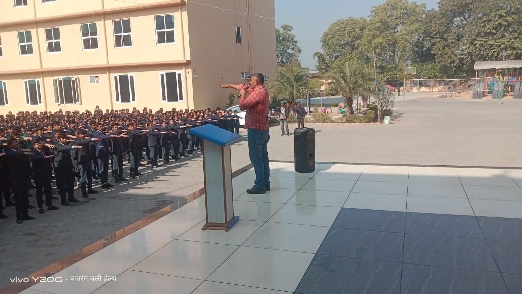 Students took an oath not to consume drugs.
