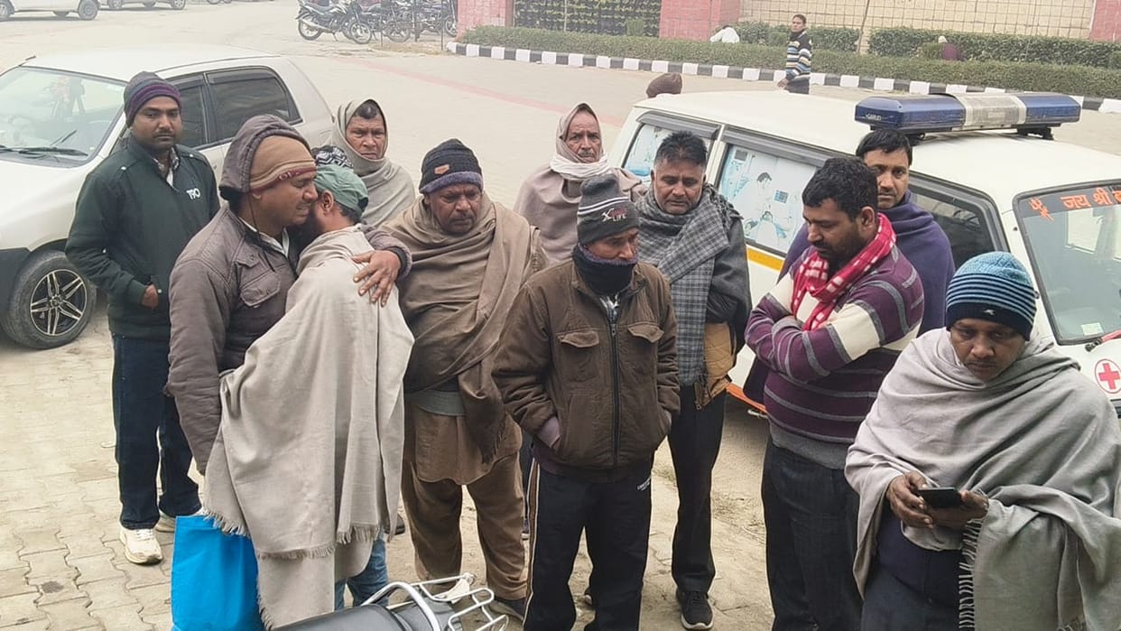 A young man walking in dense fog was killed after being hit by a truck