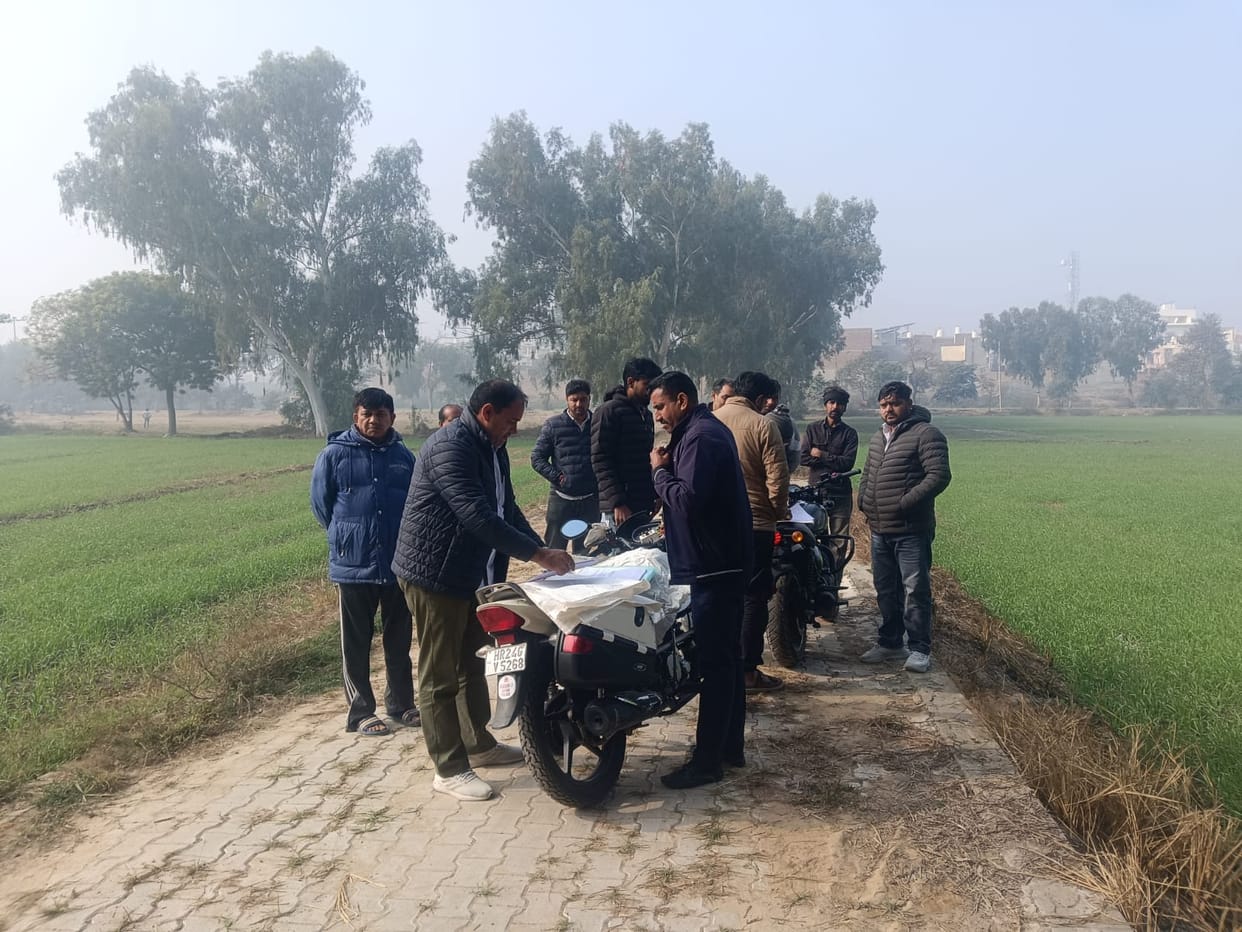 The CM Flying team collected samples of road construction material.