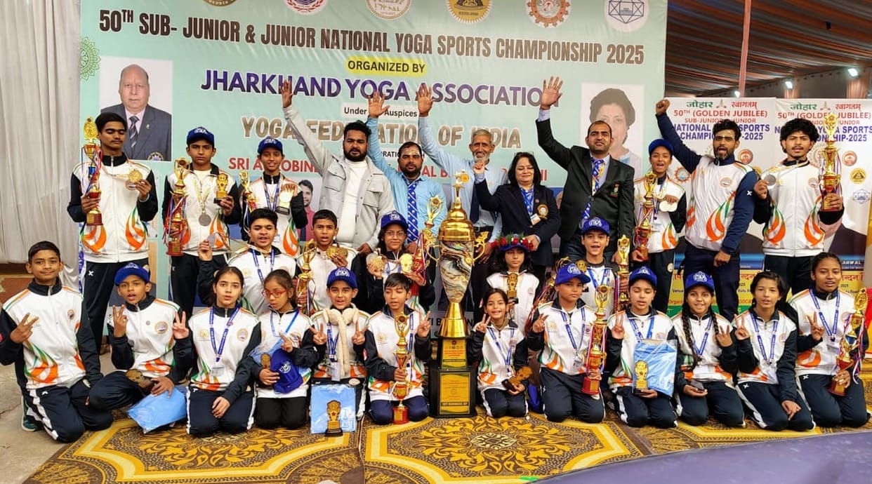Manish won a gold medal at the National Yoga Sports Championship.