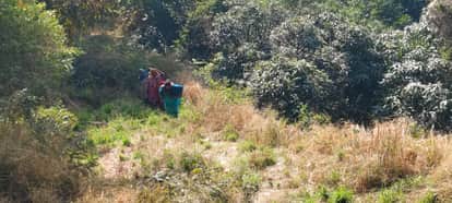 Residents of Awah Basti said, "No road, no vote; we will boycott the elections."