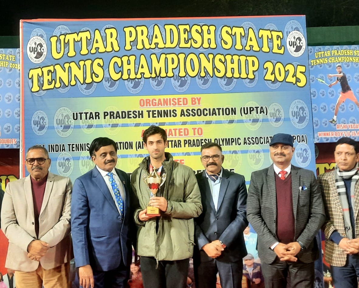 Hanuman Verma became the state champion in tennis.