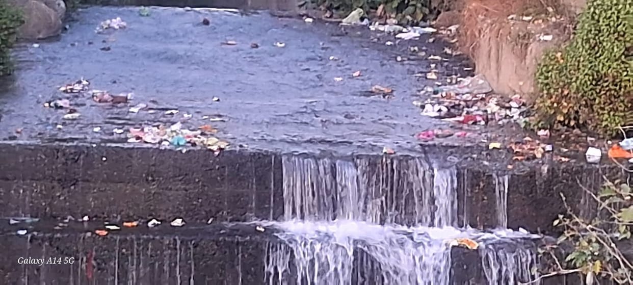 The risk of water pollution from waste in the streams of Jogindernagar has increased.