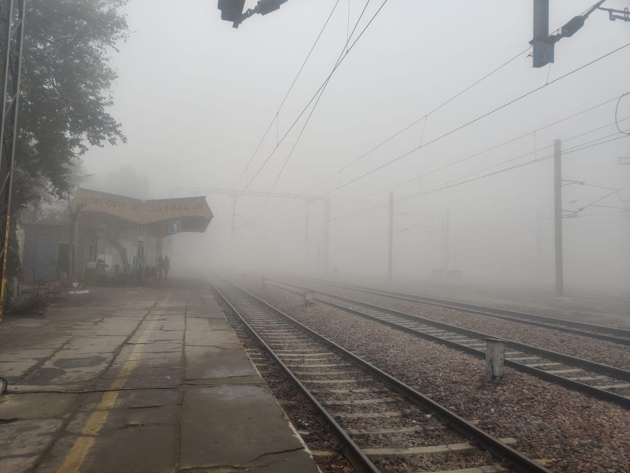 Fog causes chaos, trains delayed by up to 4 hours.