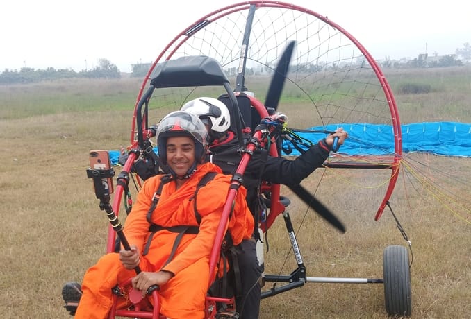 Paragliding service launched in Kushinagar, allowing tourists to view Buddhist sites from above.