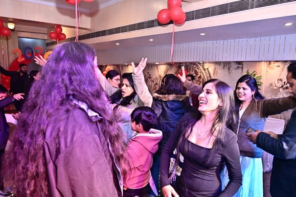 As the clock struck 12 midnight, the city was immersed in celebration