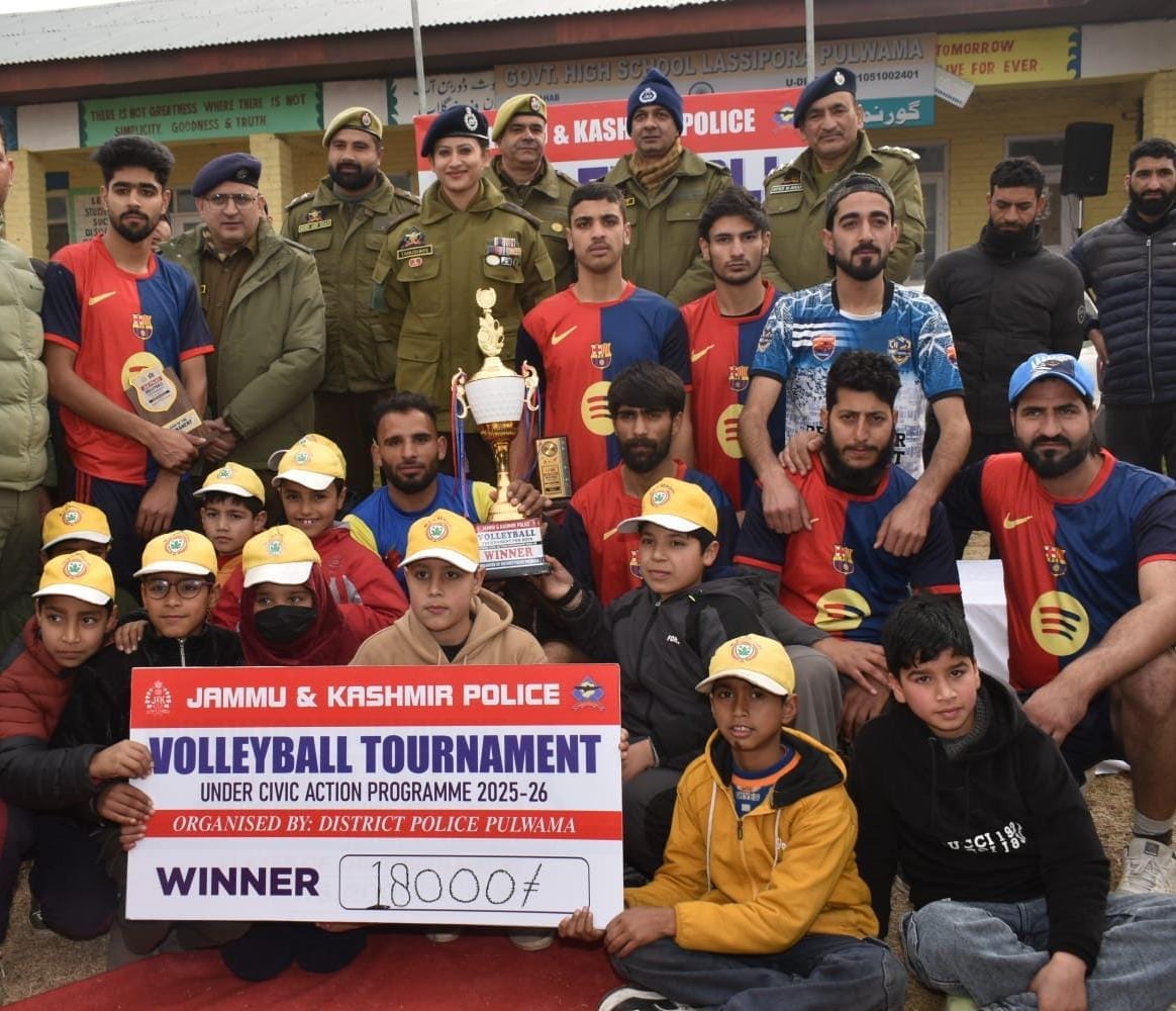 Srinagar, Volleyball Tournament, Budgam, Dangerpora Magam Won