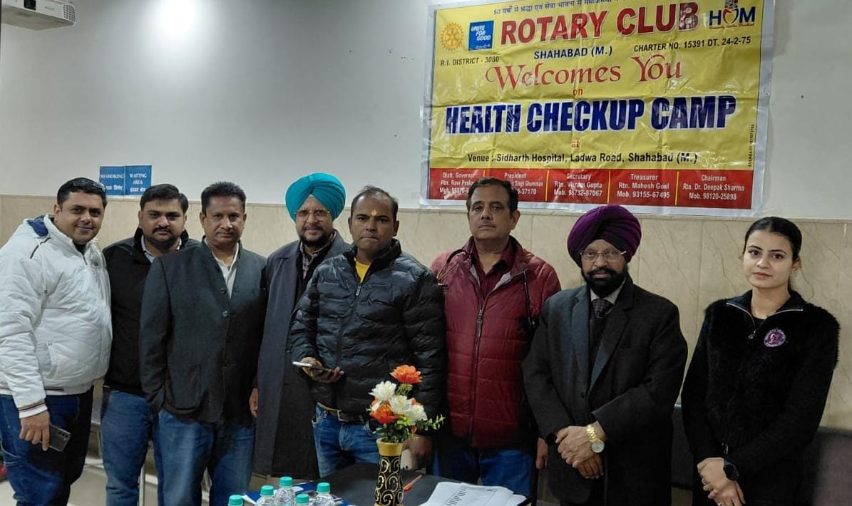 patients examined in free medical camp