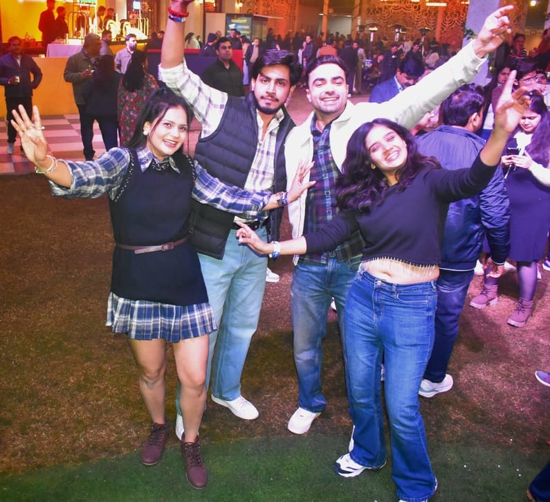 The cold weather overshadowed the New Year celebrations.