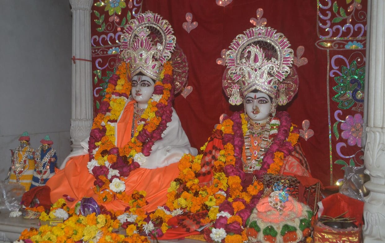 On the first day of the year, people offered food to their deities and bowed their heads.