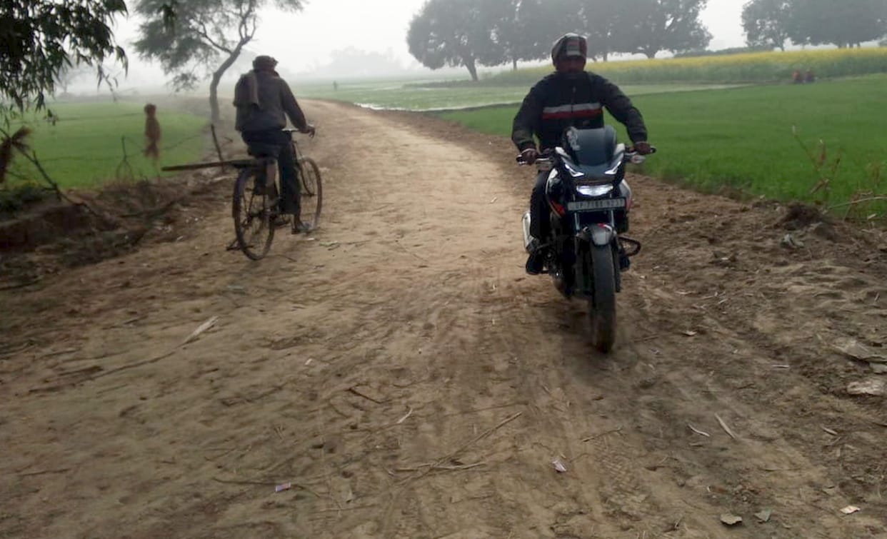 The road to the Brahmadev temple was paved for Rs 13 lakh, providing great relief to devotees.