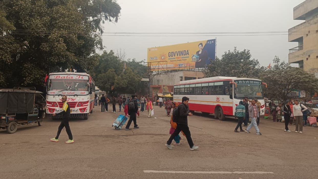 Traffic was affected in the district due to fog