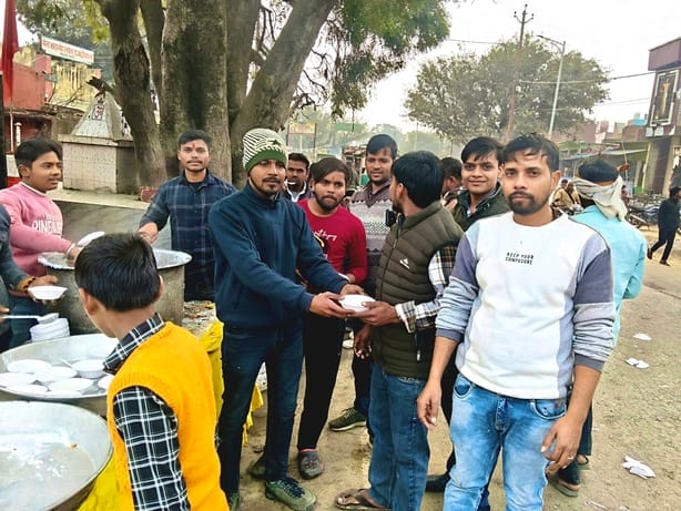 The first day of the new year was spent with prayers and good wishes.