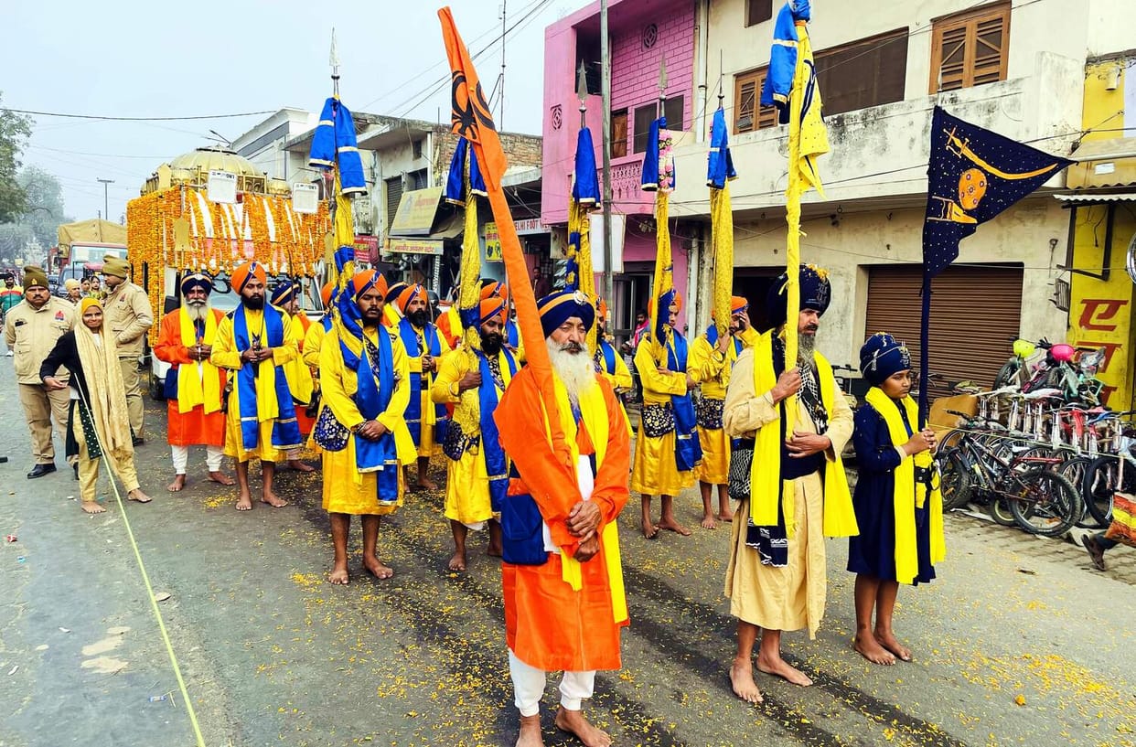 Nagar Kirtan procession organised on the 359th birth anniversary of Guru Gobind Singh