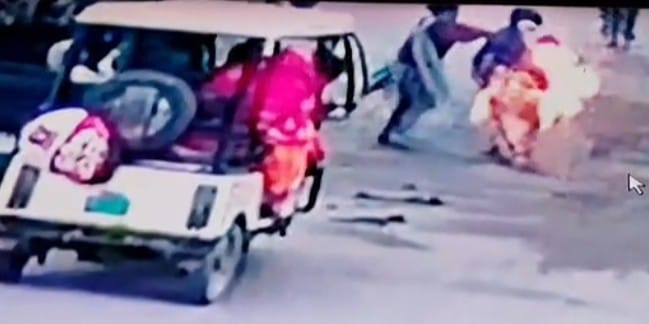 An unknown young woman became an angel, saving the life of a woman who was on fire.