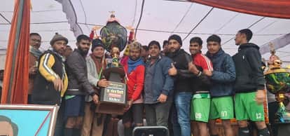 Padrauna won the title in the football competition