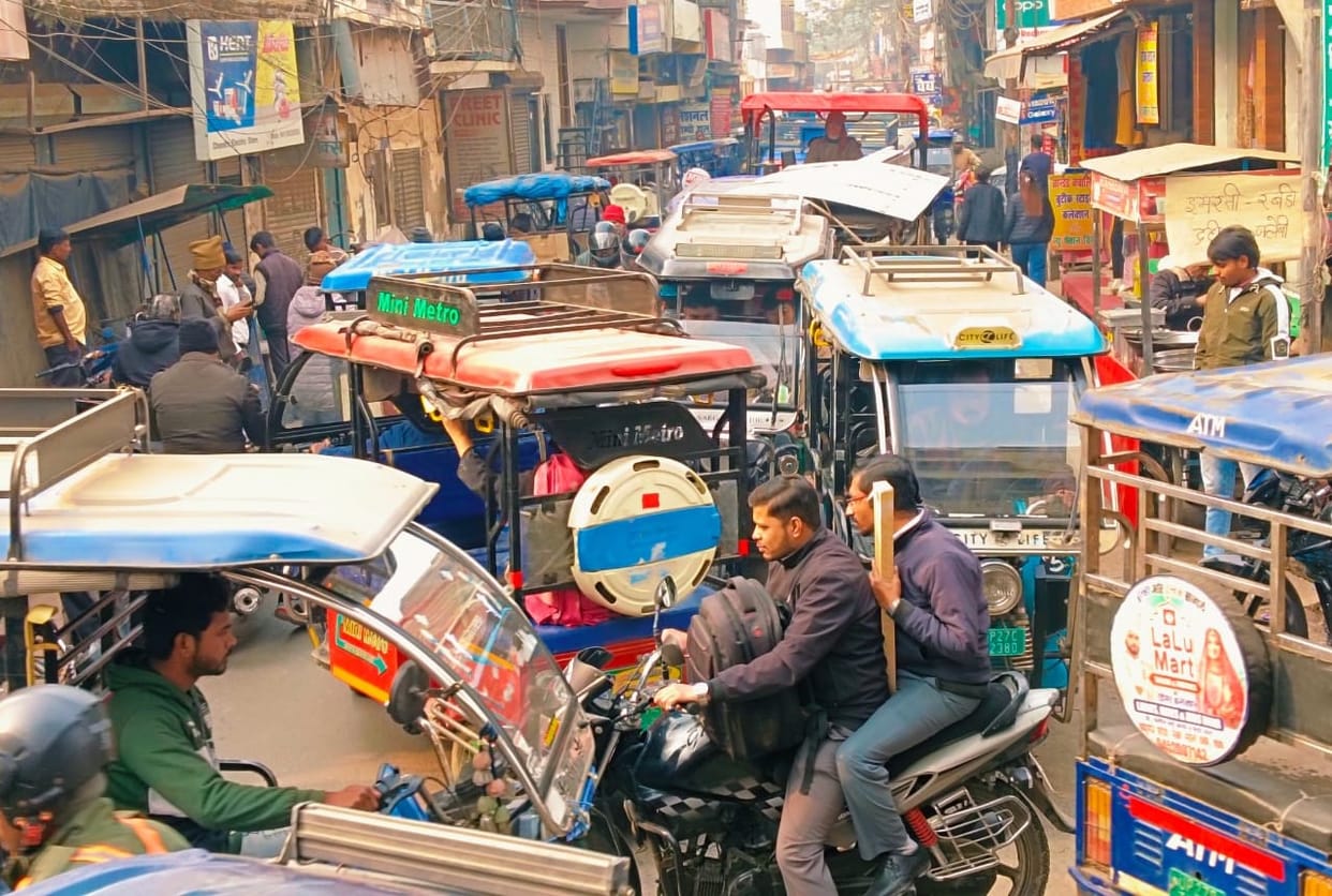 The traffic congestion problem has not ended even in the new year.