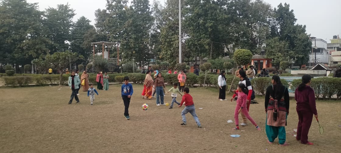 The sun shone brightly...parks were abuzz, children had a lot of fun