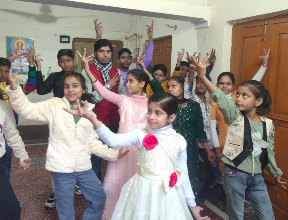 The New Year was celebrated with songs and dances.