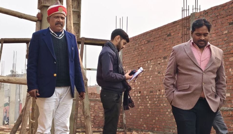 Notices have been issued to 12 people who were carrying out construction without a map.
