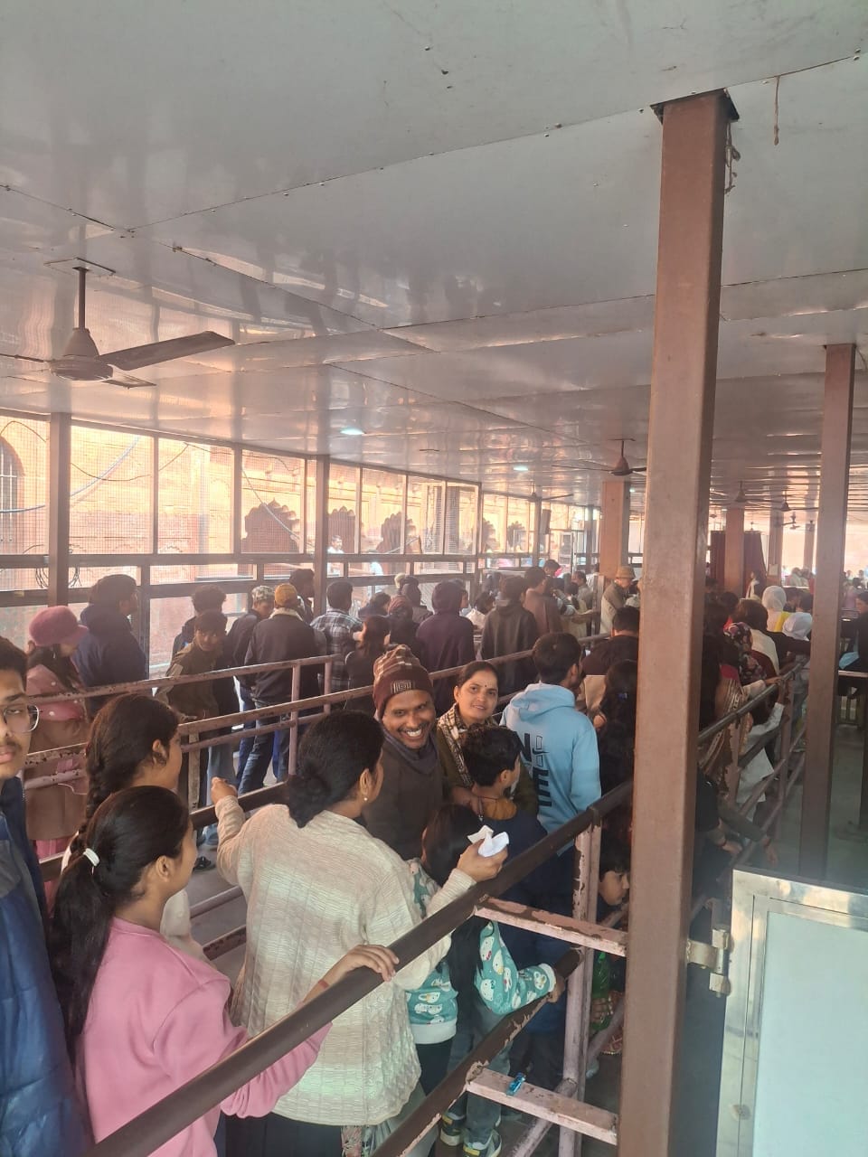 On the last day of the year, only half the expected number of tourists arrived.