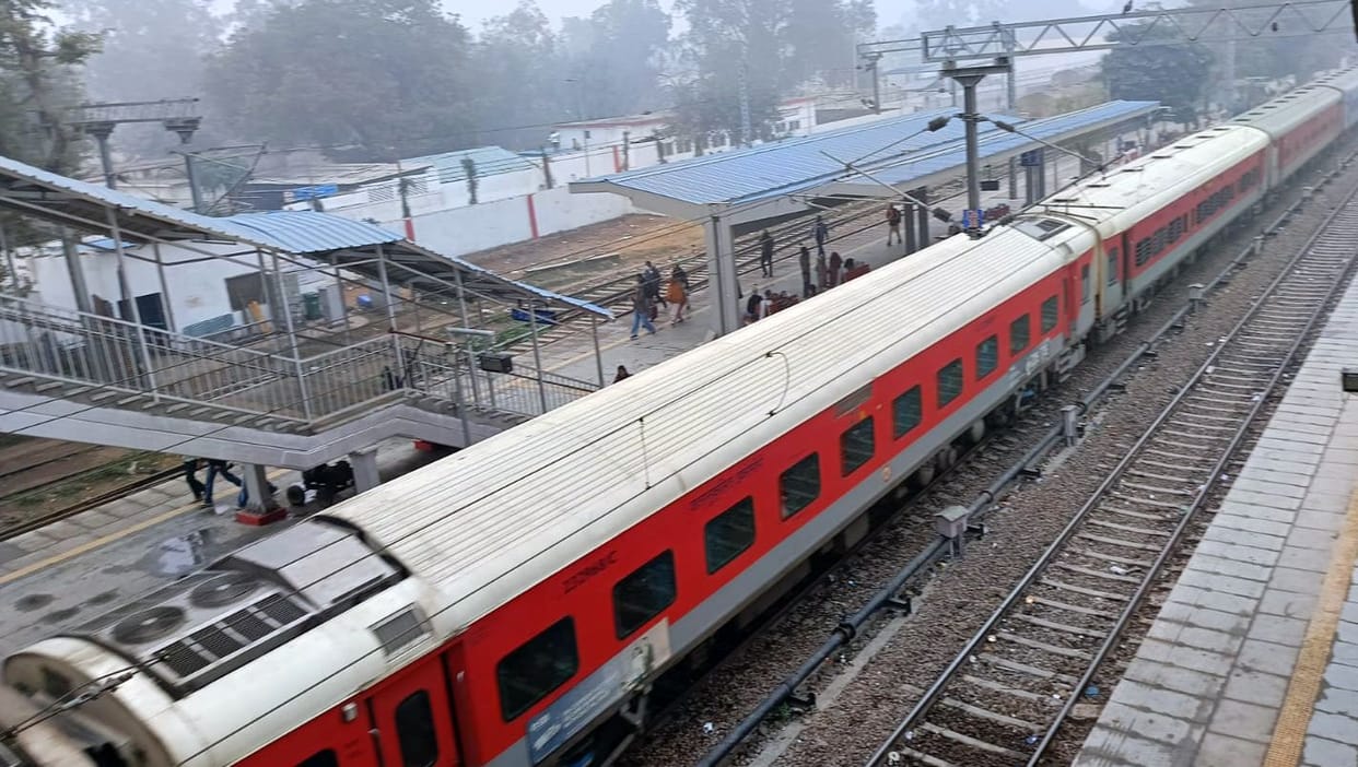 The DEMU train to Sonipat will now depart at 6:15 AM.