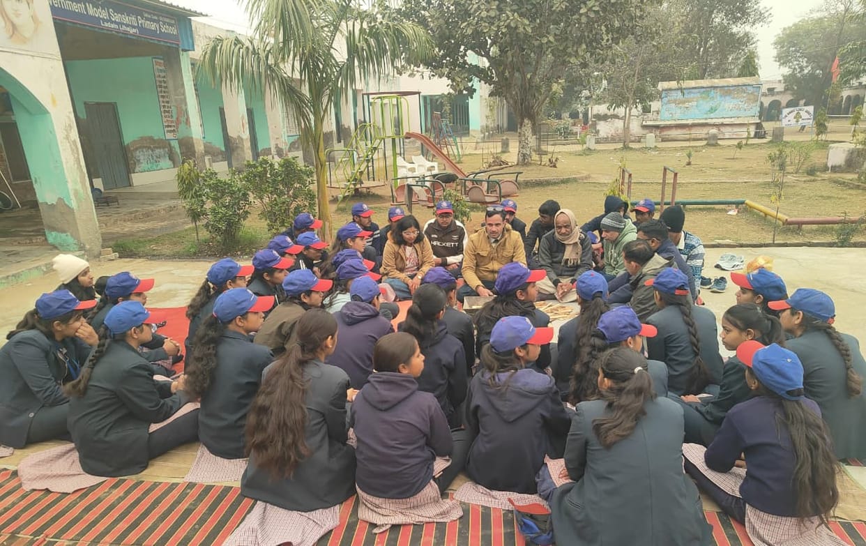 The NSS camp was inaugurated with a Havan (fire ritual).