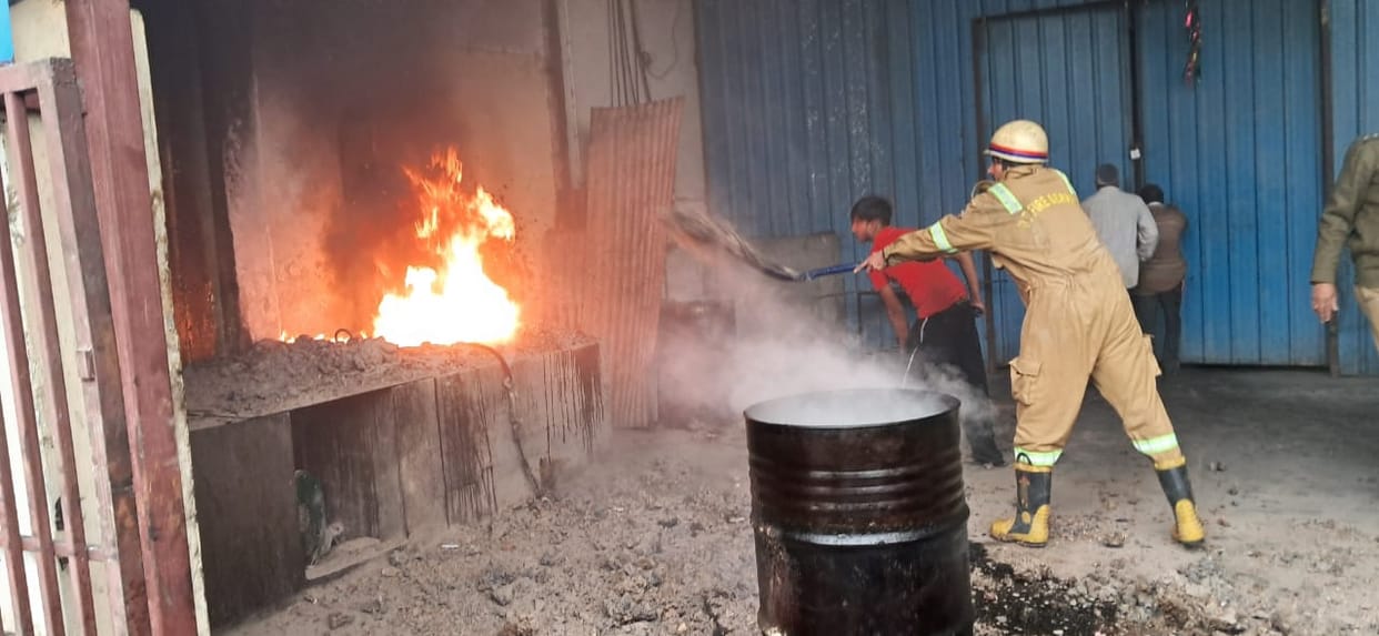 fire in dalmoth factory