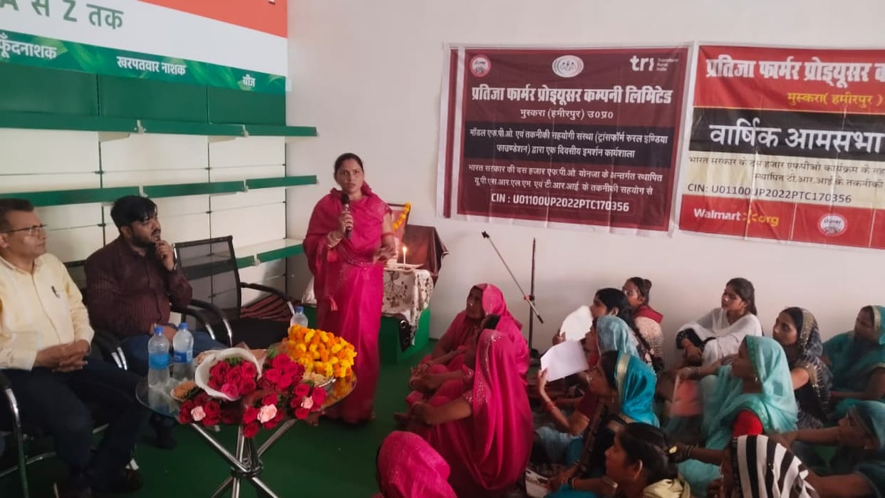3,733 women farmers are associated with FPOs, which will increase their income from farming.