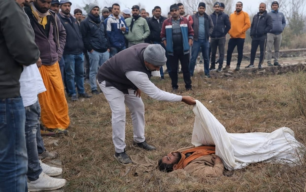 The man found in the sack turned out to be alive, and when he got up and left, people were surprised.