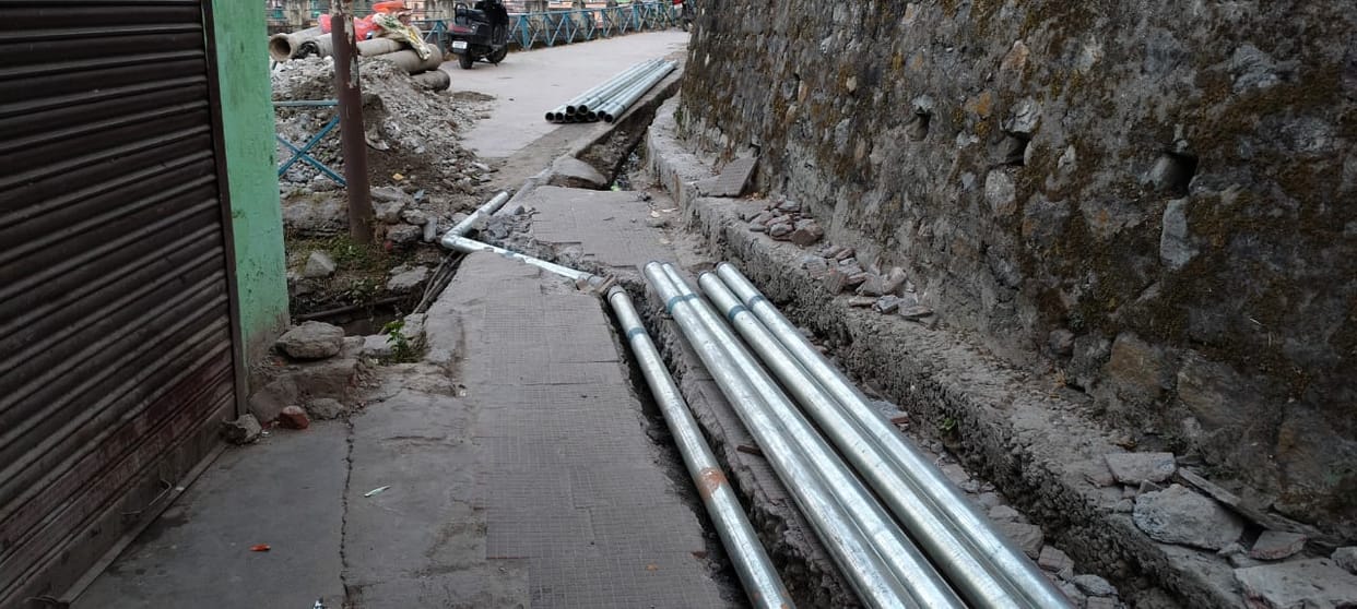 The new line will provide relief from the drinking water crisis, work has started.