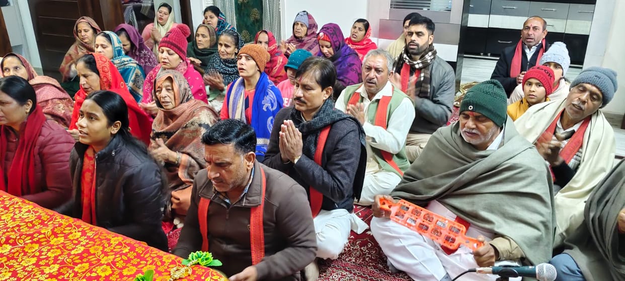 The atmosphere resonated with cheers for mother and guru