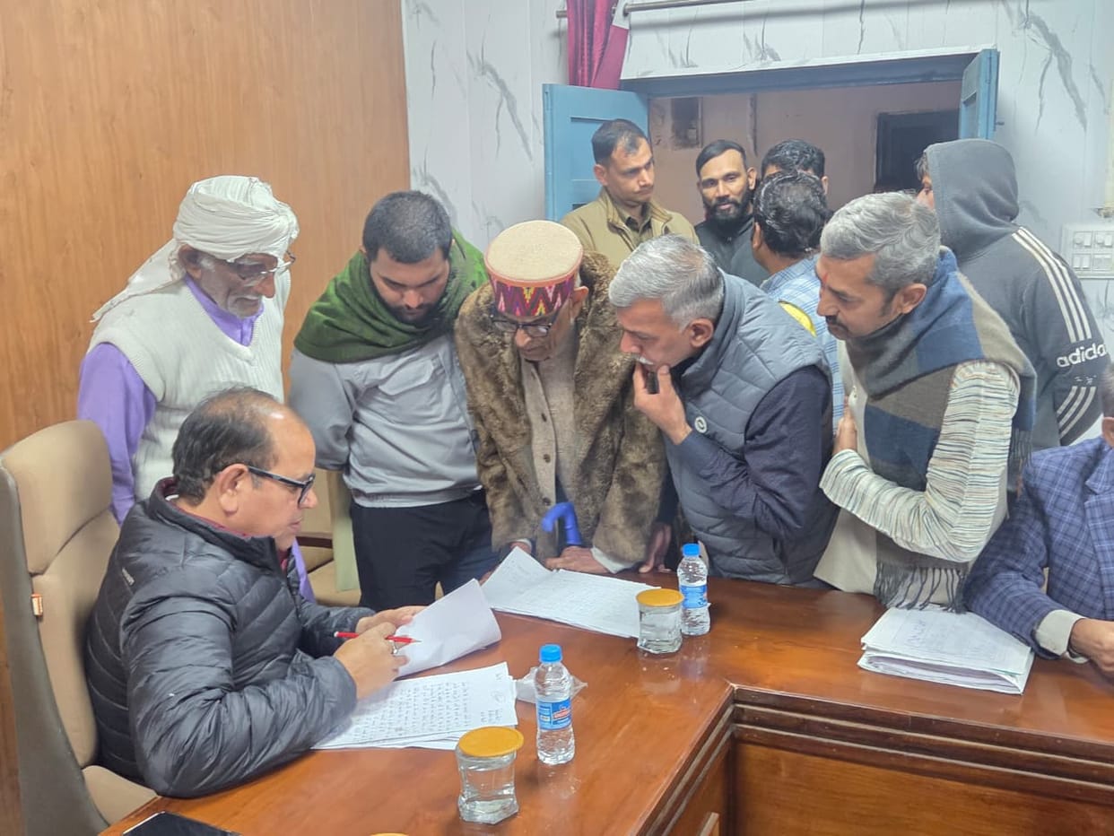 The MLA listened to the problems of the villagers.
