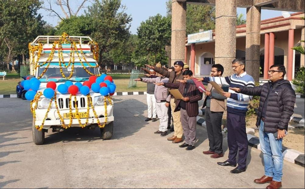 Took oath on road safety