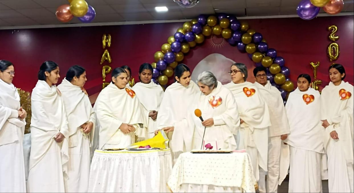 New Year was celebrated with great enthusiasm at Brahma Kumari Seva Kendra.