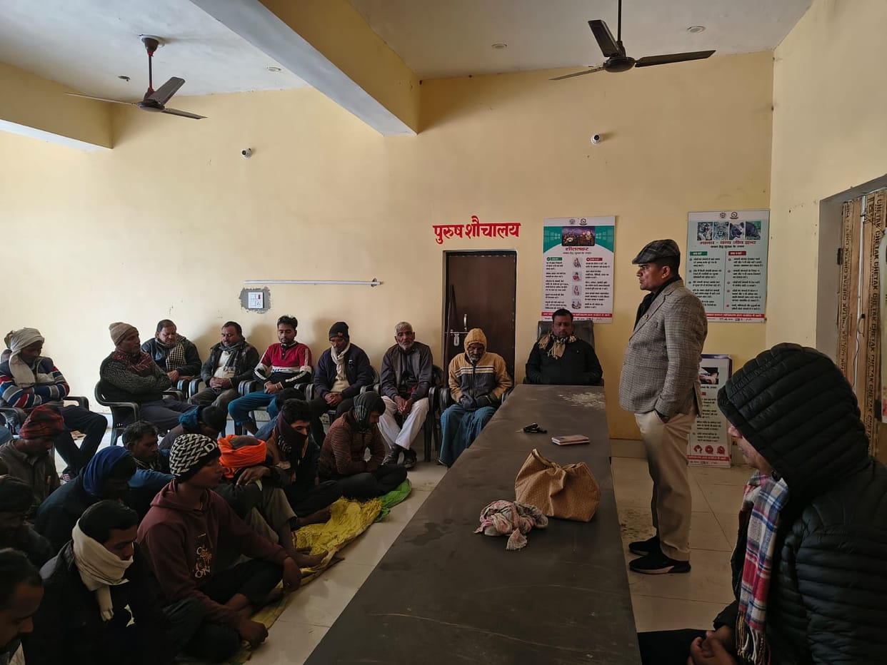 They provided information about the Sahaj Marg meditation method in the villages and conducted meditation sessions.