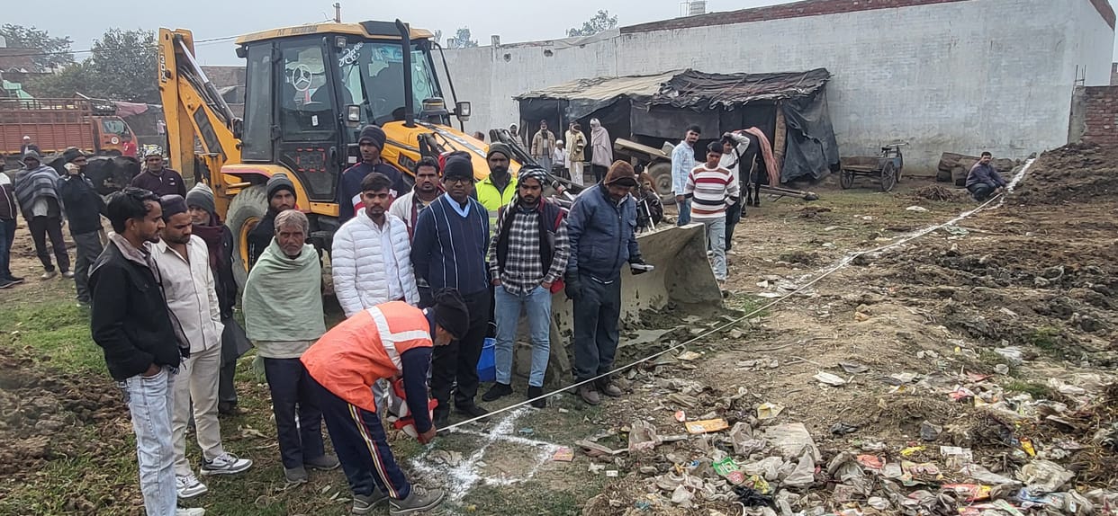 During measurement, possession of pond land was found, report sent
