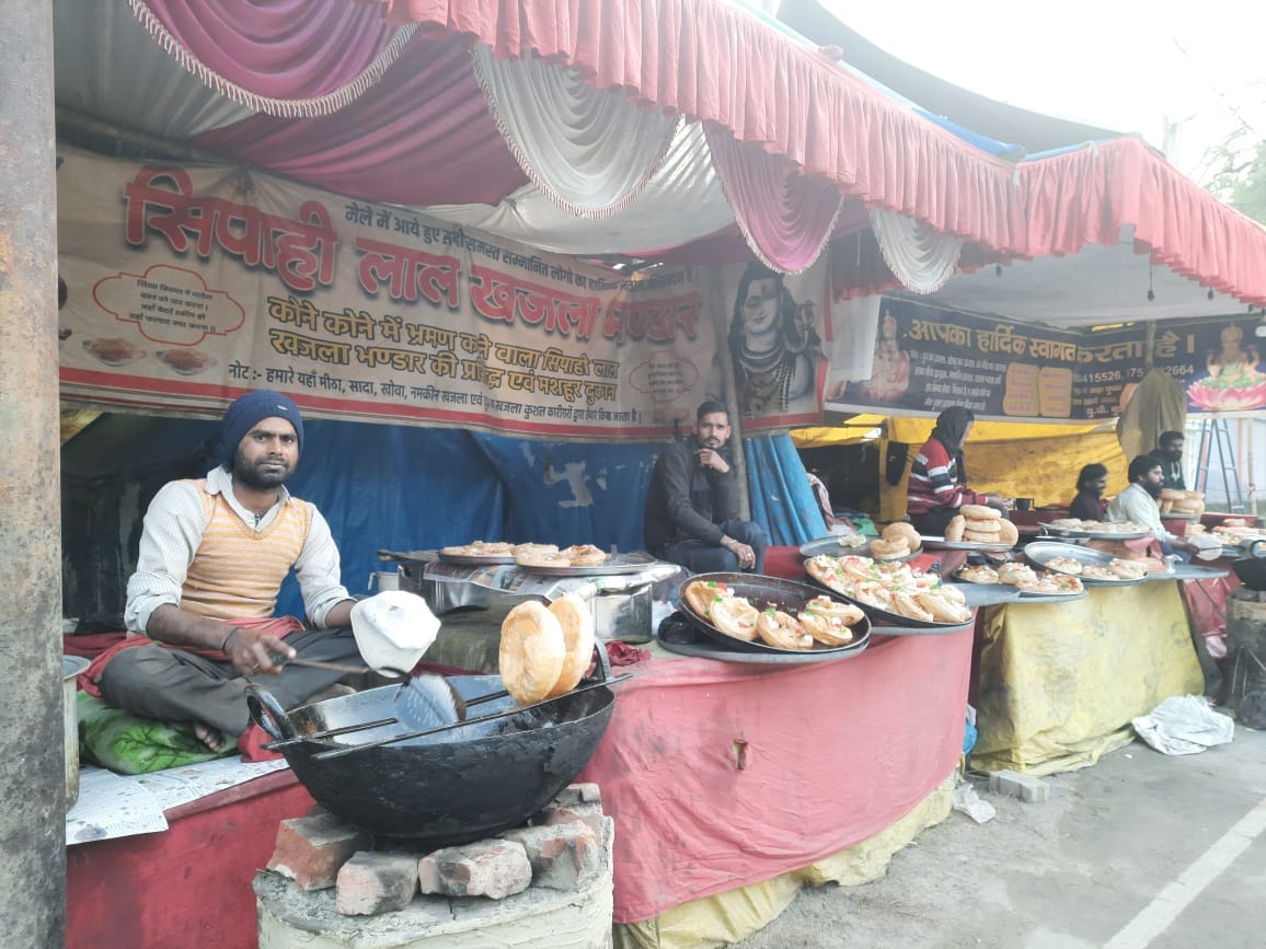 Preparations for the Khichdi fair have begun at the Kabir Chaura complex.