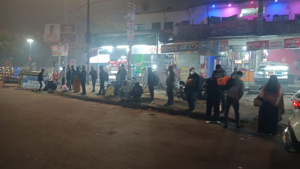 Passengers faced difficulties due to increased crowds during the New Year.