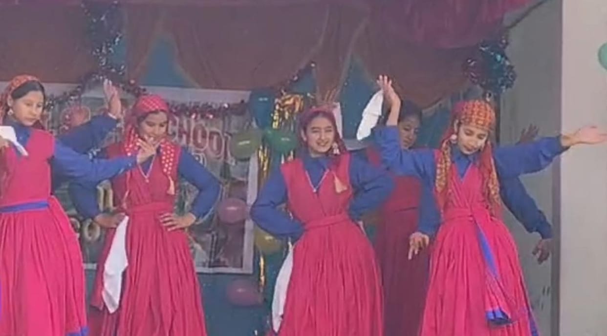 Students created a stir by performing Naati and Giddha.