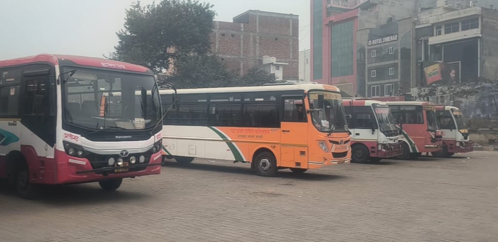 The contracted buses have not yet been fitted with fog lights.