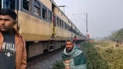 Samastipur-Ujiapur down line 6 trains hanging one after the other on